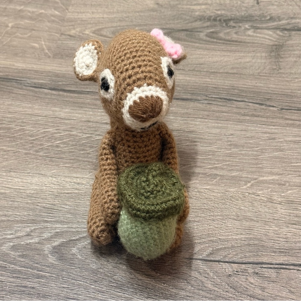 Charming Crochet Woodland Animal Toy Set - Picture 3 of 6